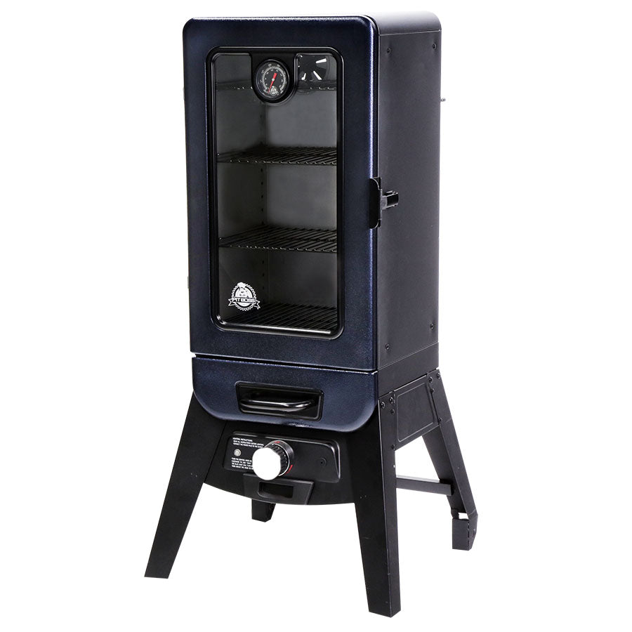 3-Series Blue Hammertone Analog Vertical Smoker - PBV3A1 - Image 2