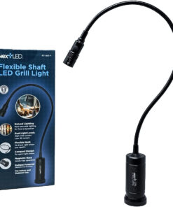 NT-7647-F Magnetic BBQ Grilling Light for Outdoor Grill. 18-Inch Flexible Gooseneck. Heat & Weather Resistant. IP-54. Warm Natural Lighting Shows True Color of Your Food. Perfect Grill Gift