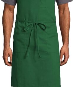 Unisex Classic Restaurant Bib Apron for Work Uniform