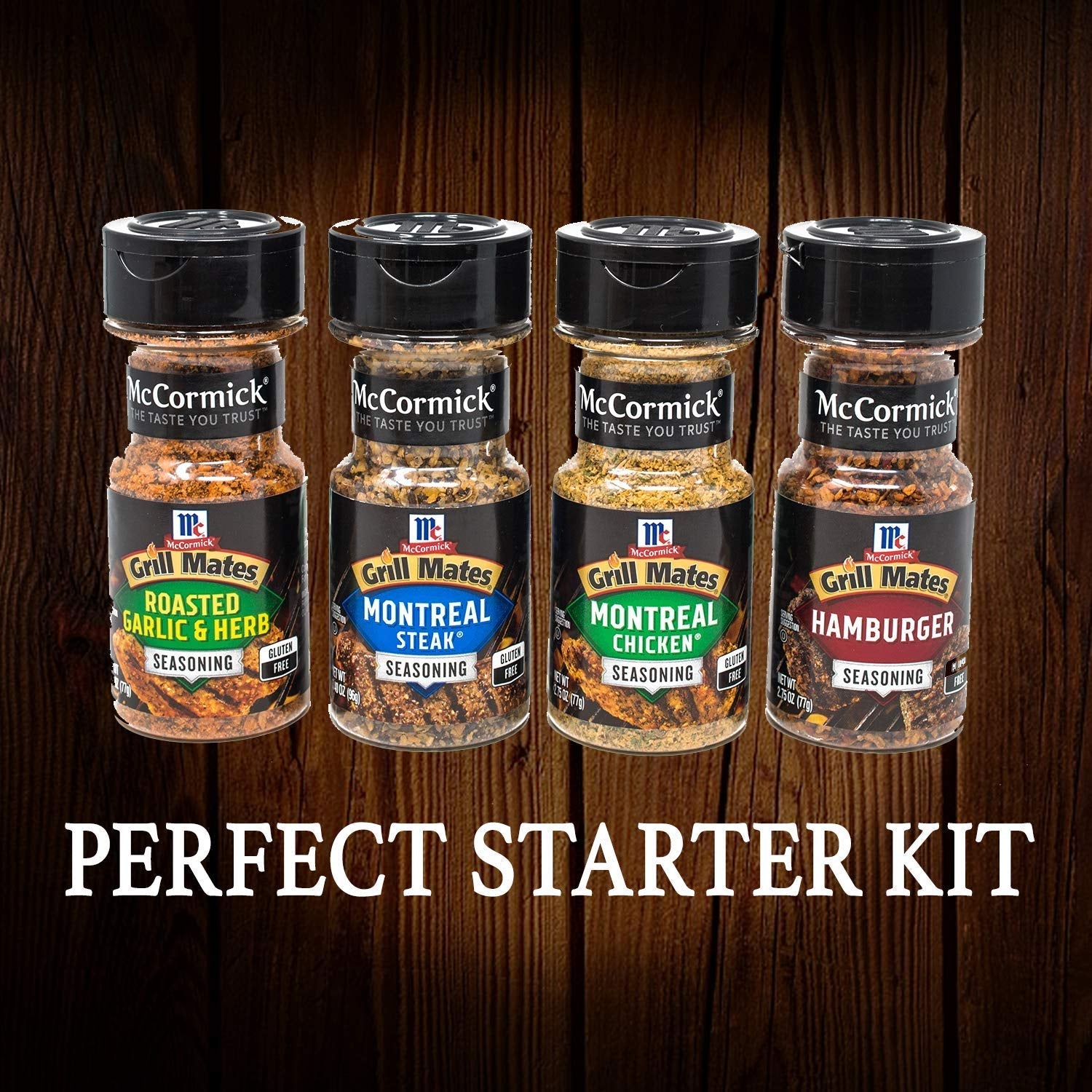 Mccormick Grill Mates Spices. Everyday Grilling Variety Pack (Montreal Steak. Montreal Chicken. Roasted Garlic & Herb. Hamburger). 4 Count - Image 6