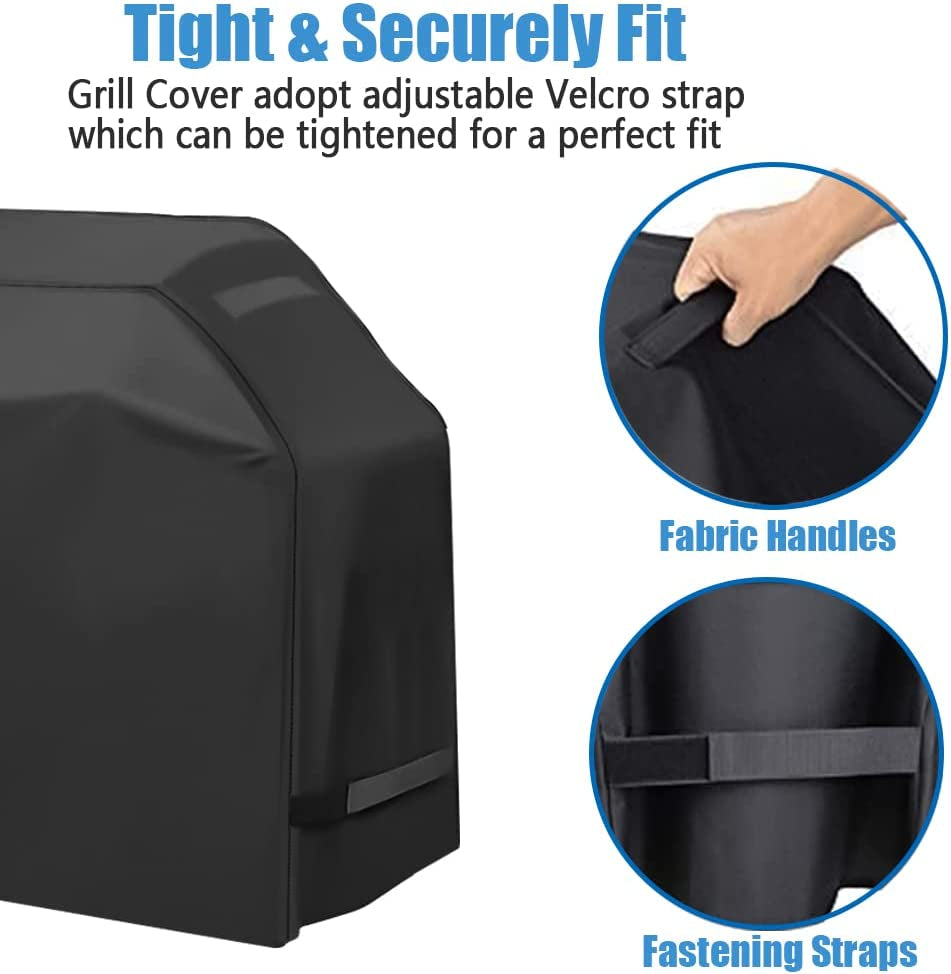 Grill Cover. Waterproof BBQ Grill Cover. 58 Inch Rip-Proof and Anti-Uv Barbecue Gas Grill Cover Compatible for Weber Char-Broil Nexgrill Grills and More - Image 2
