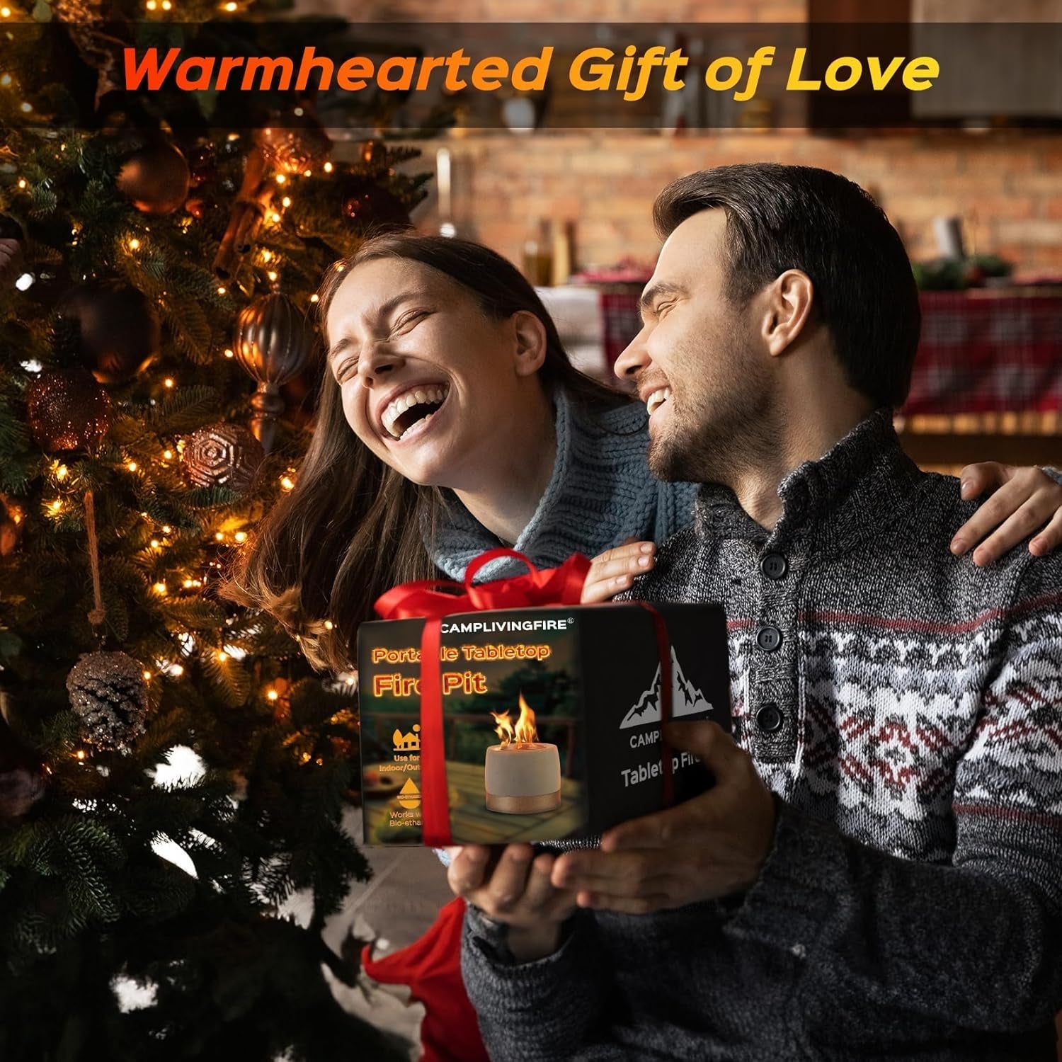 Tabletop Fire Pit. round Concrete Smokeless Smores Fire Pit Table Top as Smores Maker Kit. Dual Burner Cups Rubbing Alcohol Table Top Firepit for Indoor & Patio - Image 6