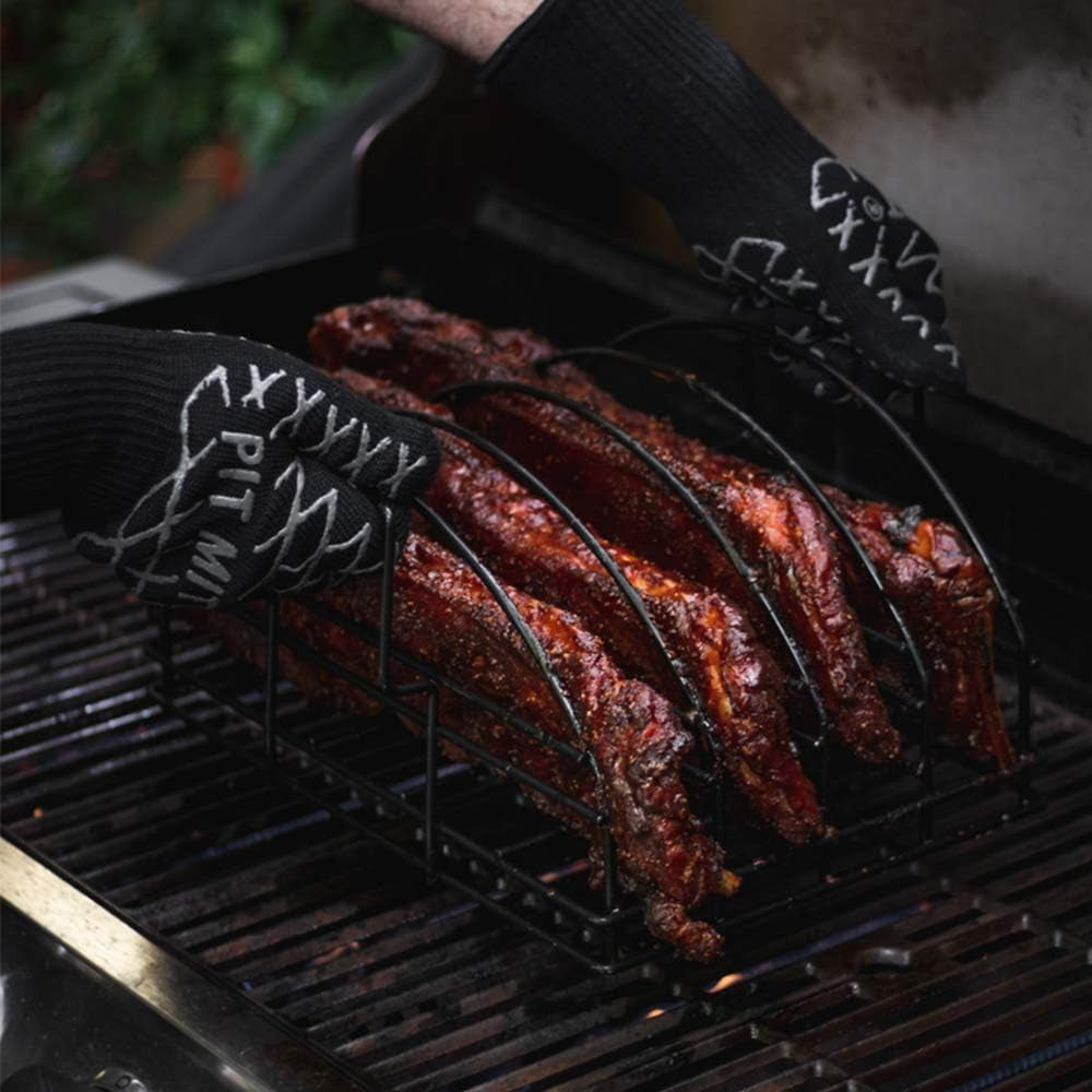 Steven Raichlen Signature Series SR8017 Stainless Steel Ultimate Rib Rack - Image 6