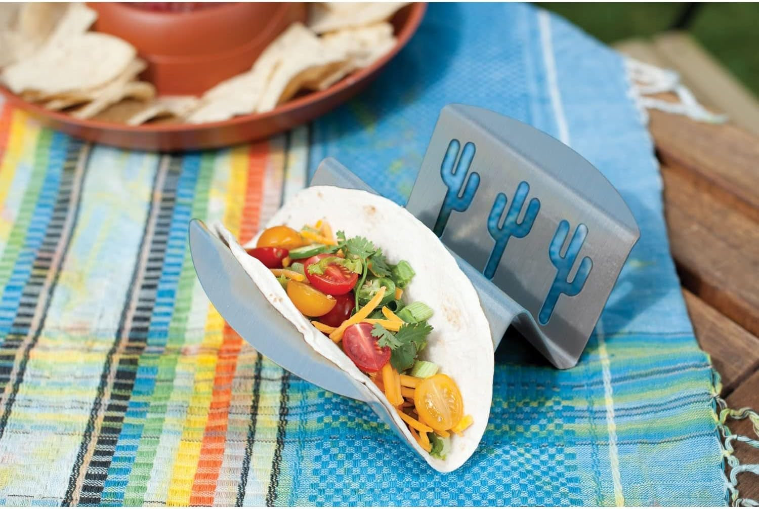 Nordic Ware 365 Indoor/Outdoor Stainless Steel Taco/Rib Grilling Rack. 8.5-Inch - Image 4