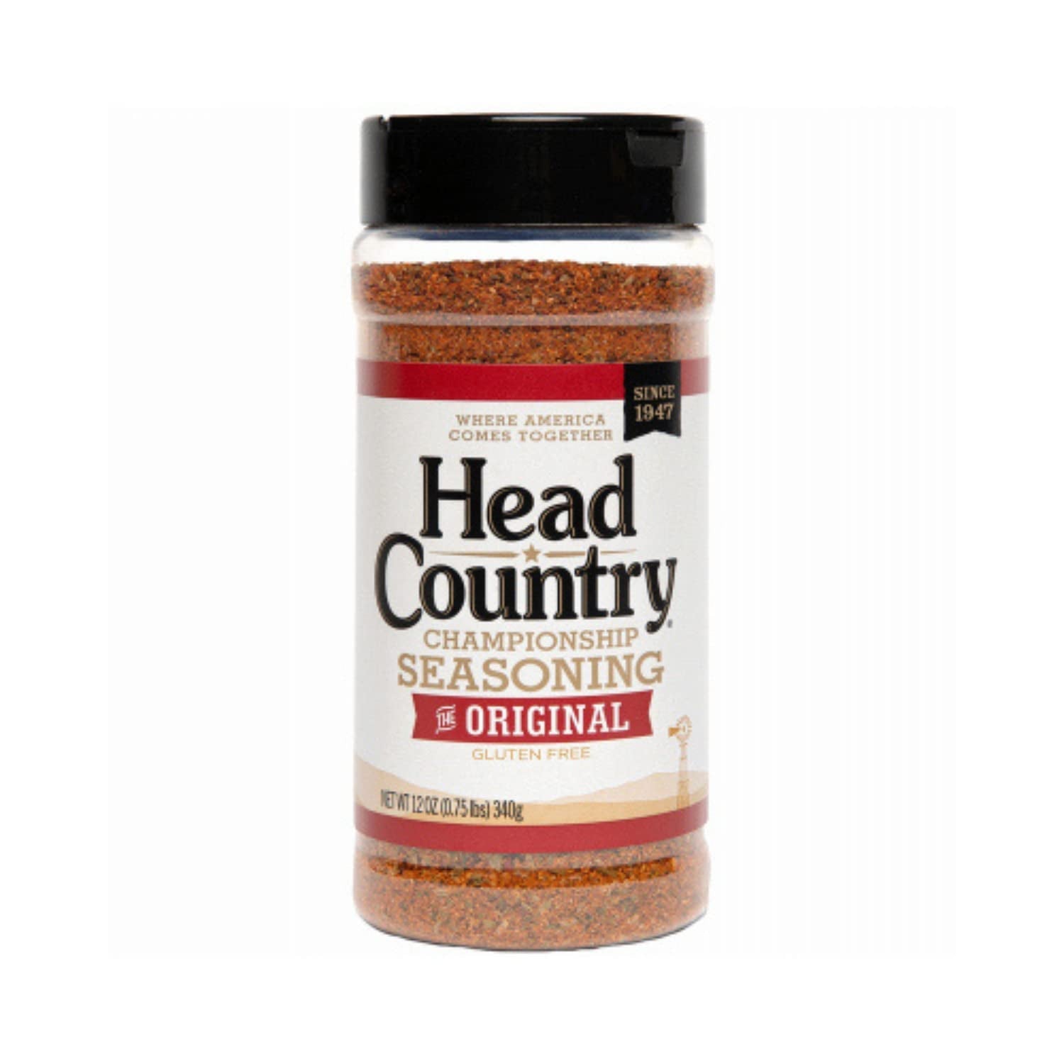 Head Country Bar-B-Q Championship Seasoning. Original | Gluten Free. MSG Free Barbecue Seasoning | Bold & Herbal Dry Spice Rub to Boost the Flavor of All Your BBQ Favorites | 12 Ounce. Pack of 1