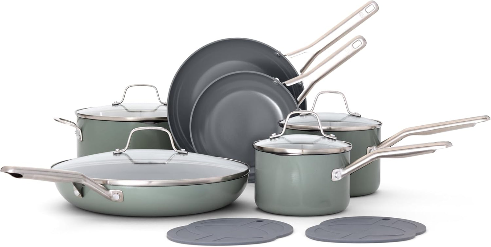 Calphalon® Ceramic Nonstick 12-Pc. Cookware Set - Image 7