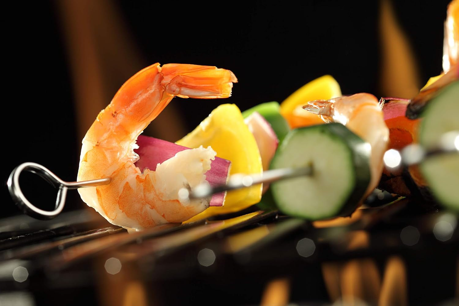 Grillers Choice Kabob Skewers. Set of 14. 15 Shish Kabob Skewers for Grilling. Made with Type 410 Stainless Steel. the Highest Grade of Stainless Steel. Strong Metal Skewers. - Image 3