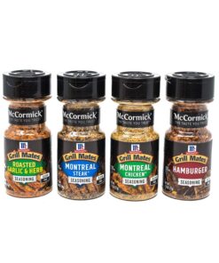 Mccormick Grill Mates Spices. Everyday Grilling Variety Pack (Montreal Steak. Montreal Chicken. Roasted Garlic & Herb. Hamburger). 4 Count