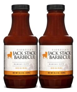 Jack Stack Barbecue Original Sauce - Kansas City BBQ Sauce - Smoked KC BBQ Sauce (2 Pack. 18Oz Bottles)