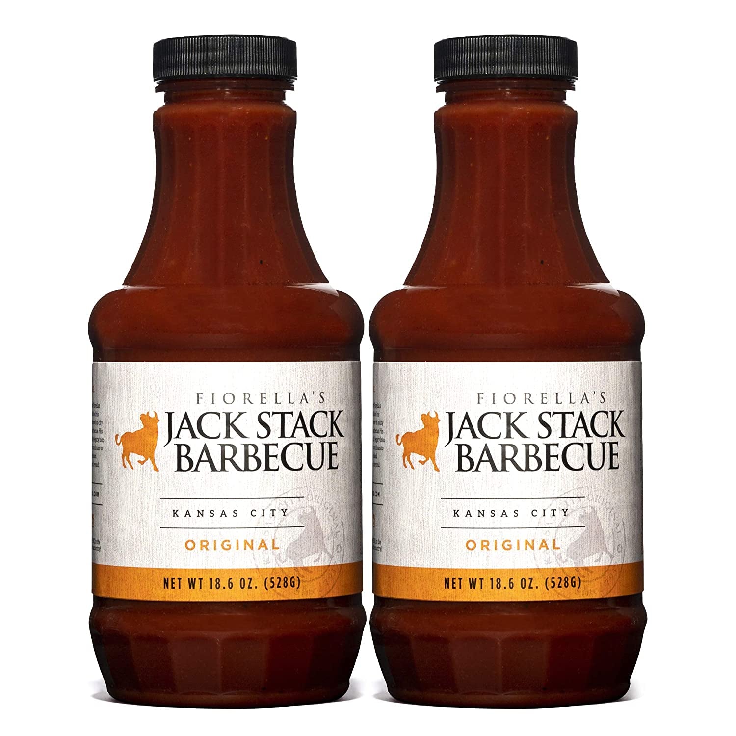 Jack Stack Barbecue Original Sauce - Kansas City BBQ Sauce - Smoked KC BBQ Sauce (2 Pack. 18Oz Bottles)