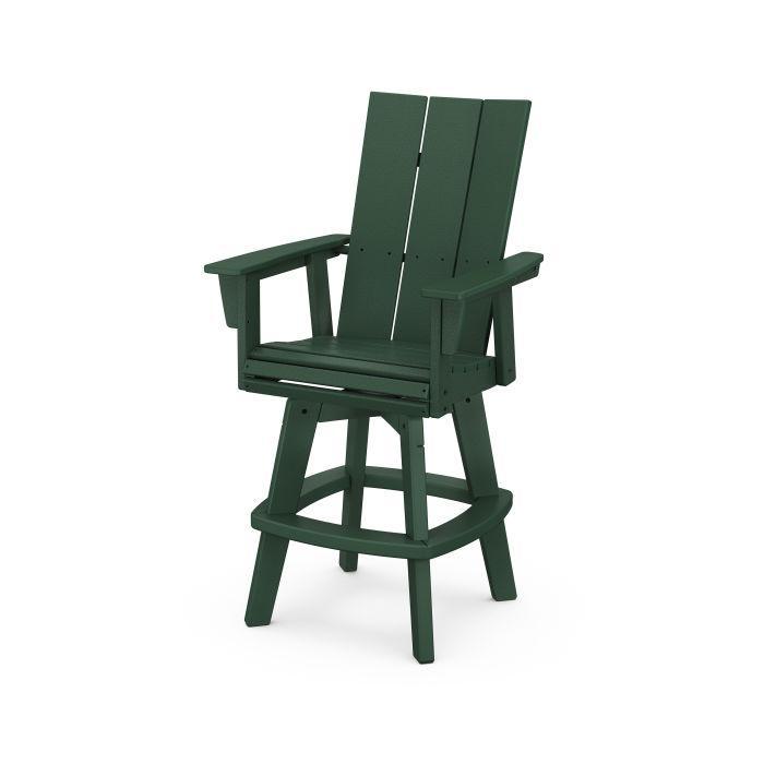 Polywood: Modern Curveback Adirondack Swivel Bar Chair - Image 13