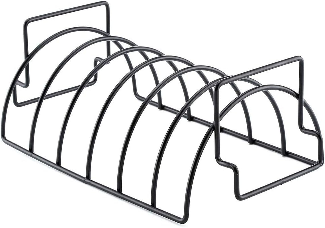 KUNANG BBQ Rib Racks for Smoking.Turkey Roasting Rack Roast Rack Dual Purpose Fit for Smoker.Oven and Grill - Image 6