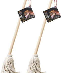Better Grillin BBQ Bastin Mop Basting Barbecue Brush/Mop Easily Applies Marinades. Sauces. Washes Out. 16In Handle. 2Pk