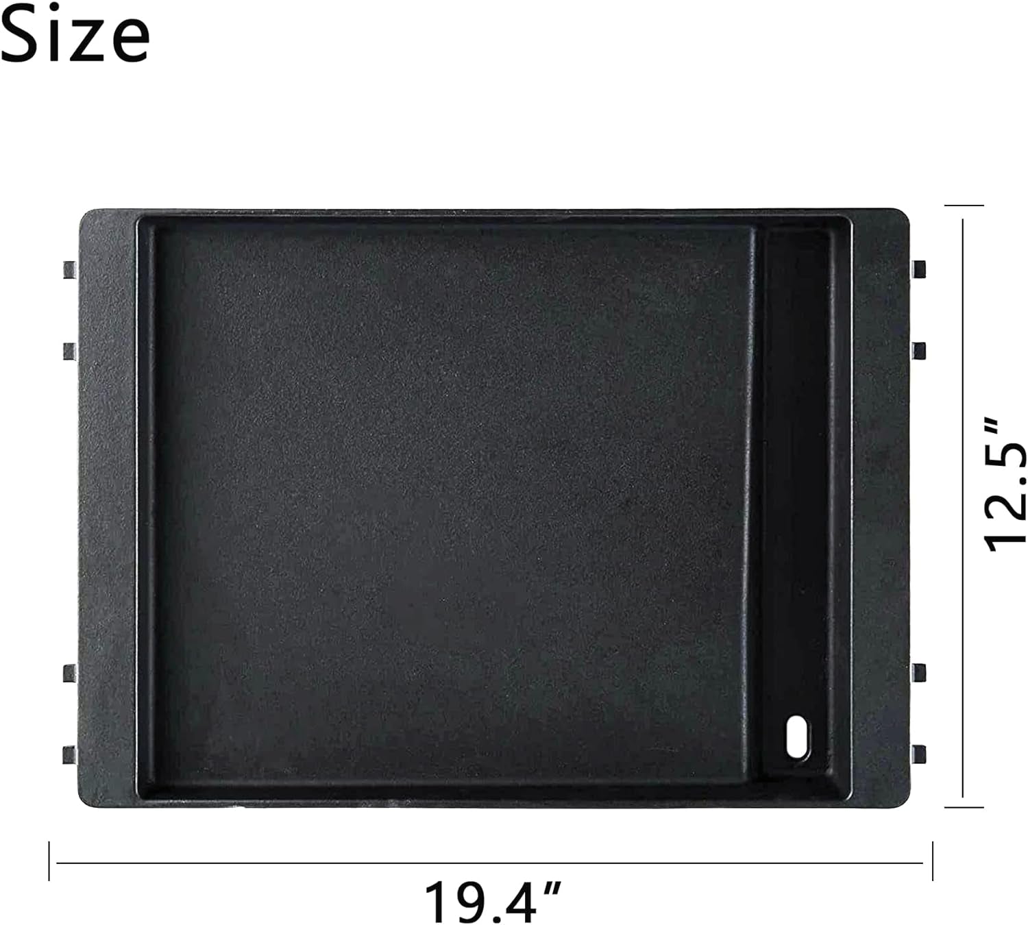 Grill Griddle 7566 Griddle Replacement Parts Cast Iron Griddle for Weber Genesis. Griddle for Weber Genesis Grill 300 Series Genesis E-310 E-320 E-330 S-310 S-320 S-330 EP-310 EP-320 EP-330 CEP-310 - Image 2