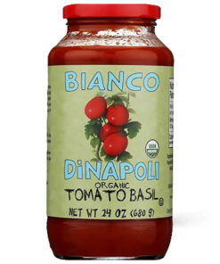 Bianco DiNapoli. Organic Tomato Basil Pasta Sauce. 24 oz.
