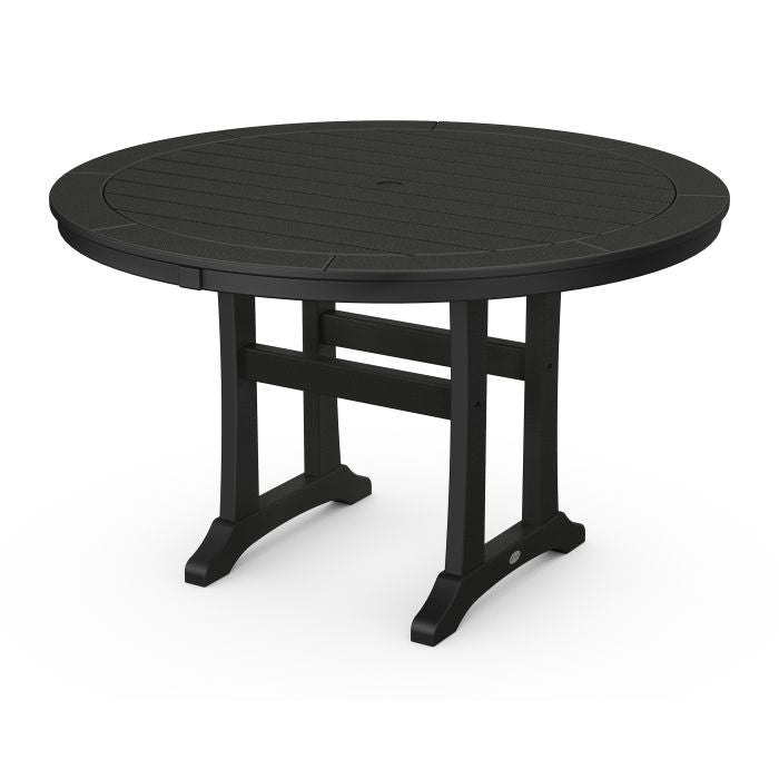 Polywood: Nautical Trestle 48 Round Dining Table - Image 11