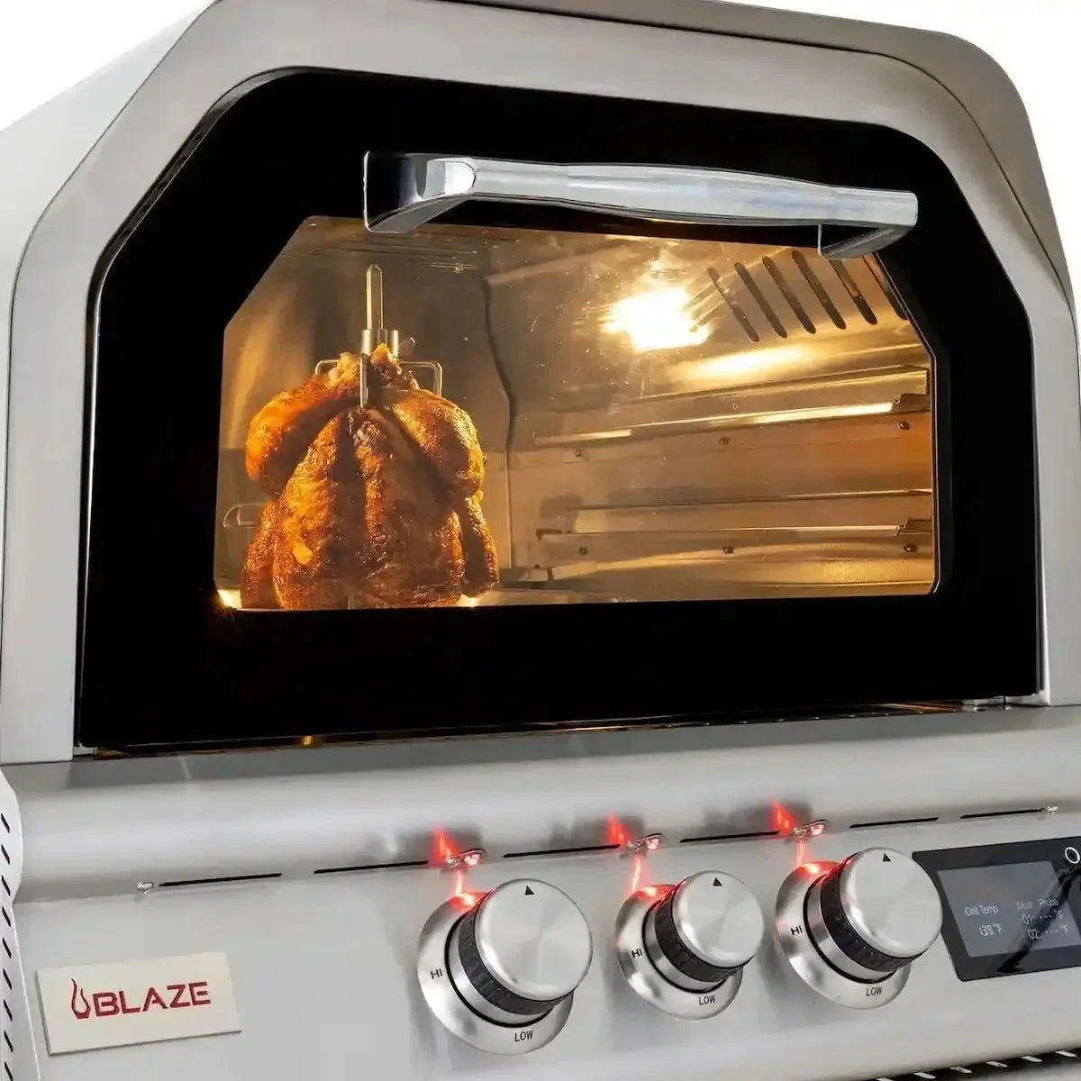 Blaze 26-Inch Gas Outdoor Pizza Oven With Rotisserie - Image 3