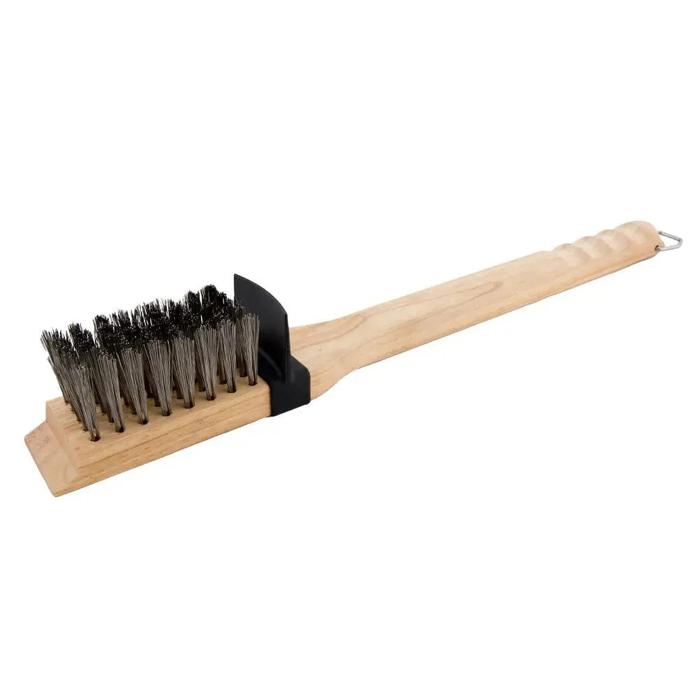 Broil King Heavy Duty Wood Grill Brush with Stainless Bristles - Image 3