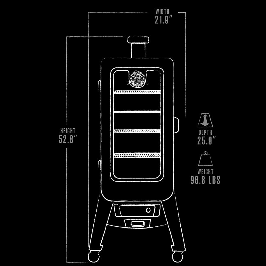 Copperhead 3-Series Wood Pellet Vertical Smoker - Image 6