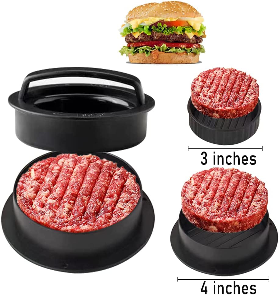 Leden Burger Press Hamburger Press Patty Maker for BBQ Grill 3-In-1 Non Stick Stuffed Burger Mold. Kitchen Tool. Beef Patties and Sliders - Image 4