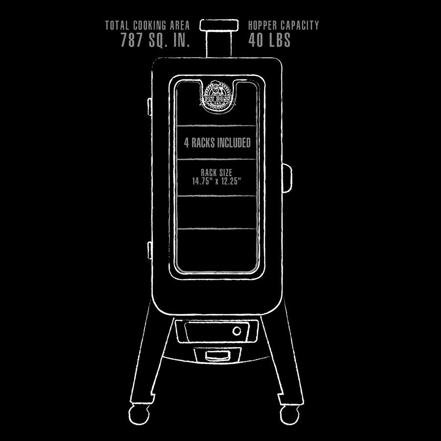 Copperhead 3-Series Wood Pellet Vertical Smoker - Image 7