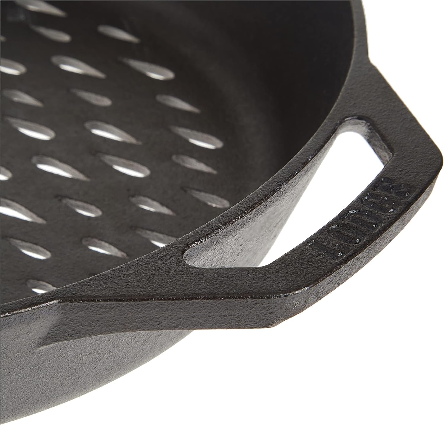 Lodge 12 Cast Iron Dual Handle Grill Basket - Image 11
