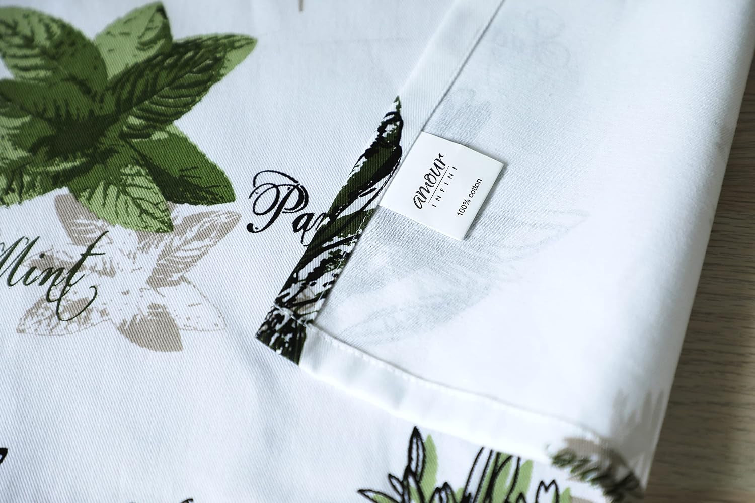 Herb Garden Apron | 27.5 X 33 Inches | 100% Natural Cotton | Womens Apron for Cooking. Baking. Gardening | Convenient Pockets and Adjustable Strap at Neck & Waist Ties - Image 6