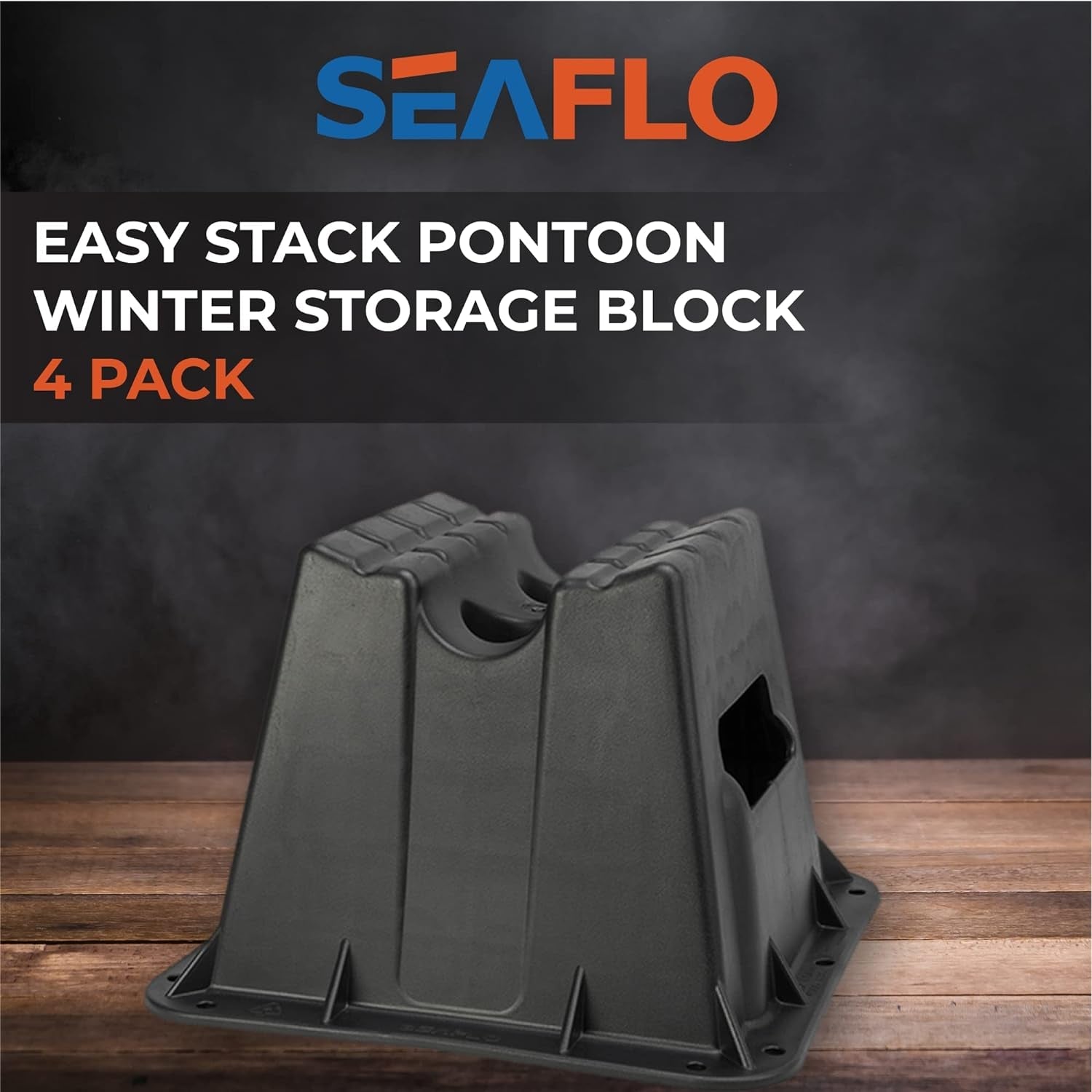 Pontoon Storage Blocks - Heavy Duty. Stackable & Weather Resistant - Perfect for Winterizing. Boat Protection & Maintenance (Set of 4) - Image 2