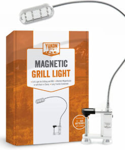 ™ Bright and Durable Magnetic LED Grill Light for Grilling and BBQ. Attaches Magnetically or with Built in Clamp. Long Flexible Gooseneck. Perfect for Blackstone Grills