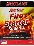 Rutland: SAFE LITE  FIRE STARTER SQUARES