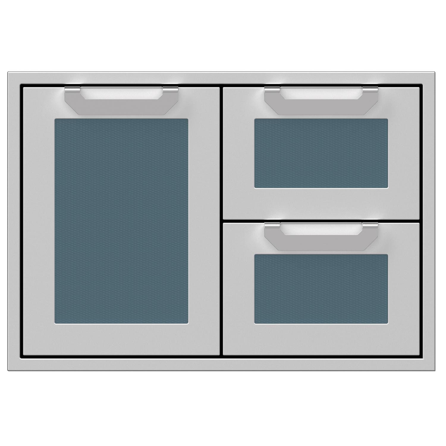 Hestan: 30 Double Drawer and Storage Door Combo