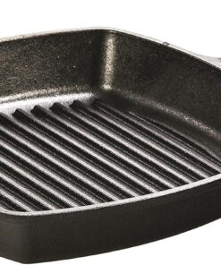 L8SGP3 Cast Iron Square Grill Pan. Pre-Seasoned. 10.5-Inch