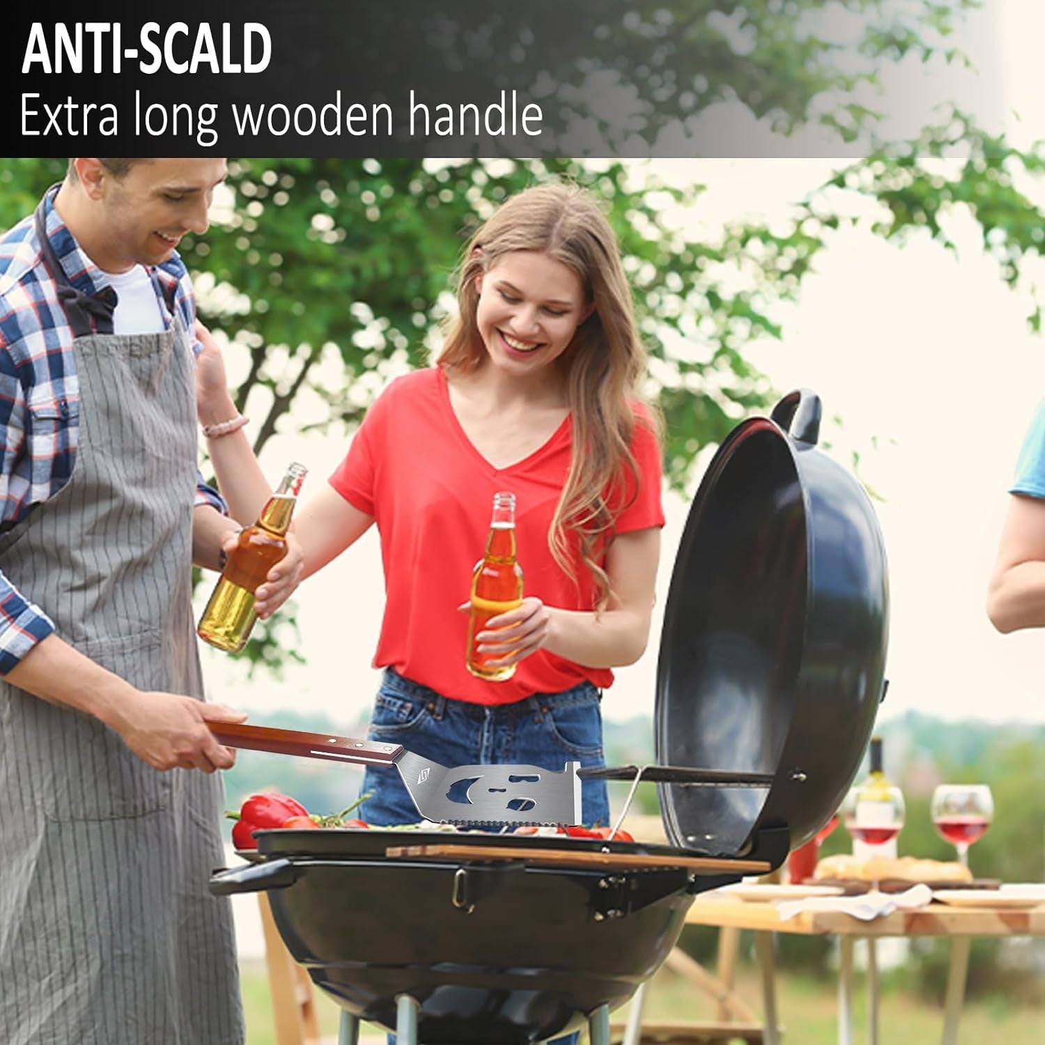 STEVEN-BULL S Grill Spatula for Outdoor Grill. 7-In-1 BBQ Spatula for Grill. 17 Inch Long Barbecue Tool. Perfect BBQ Gifts for Men (Color Box Packaging) - Image 8