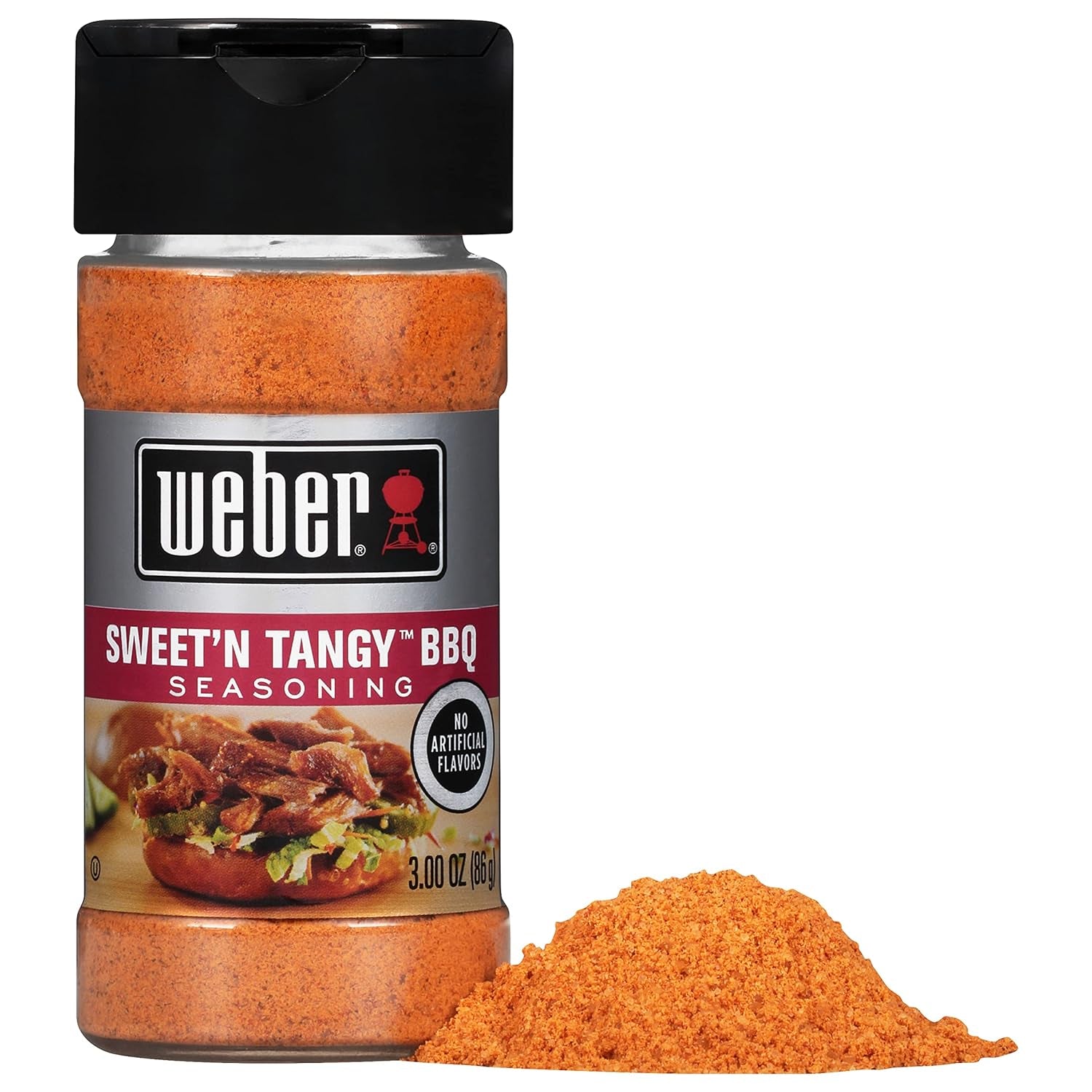 Weber Sweet'N Tangy BBQ Seasoning. 3 Ounce Shaker - Image 2