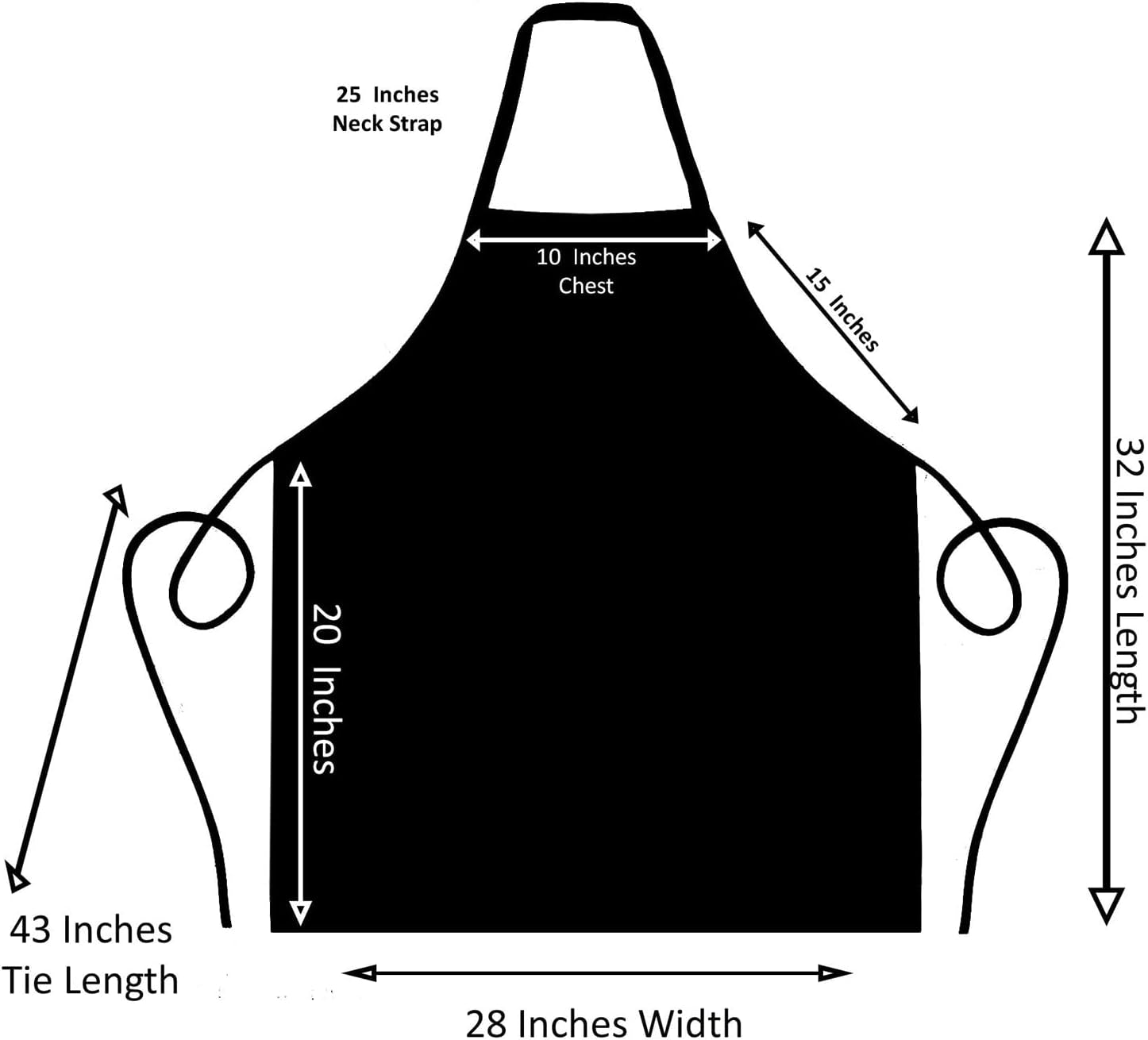 Aprons Unisex Bib Aprons - 100% Polyester Chef Apron with Extra Long Ties – Cooking Apron for Men Women - Image 4