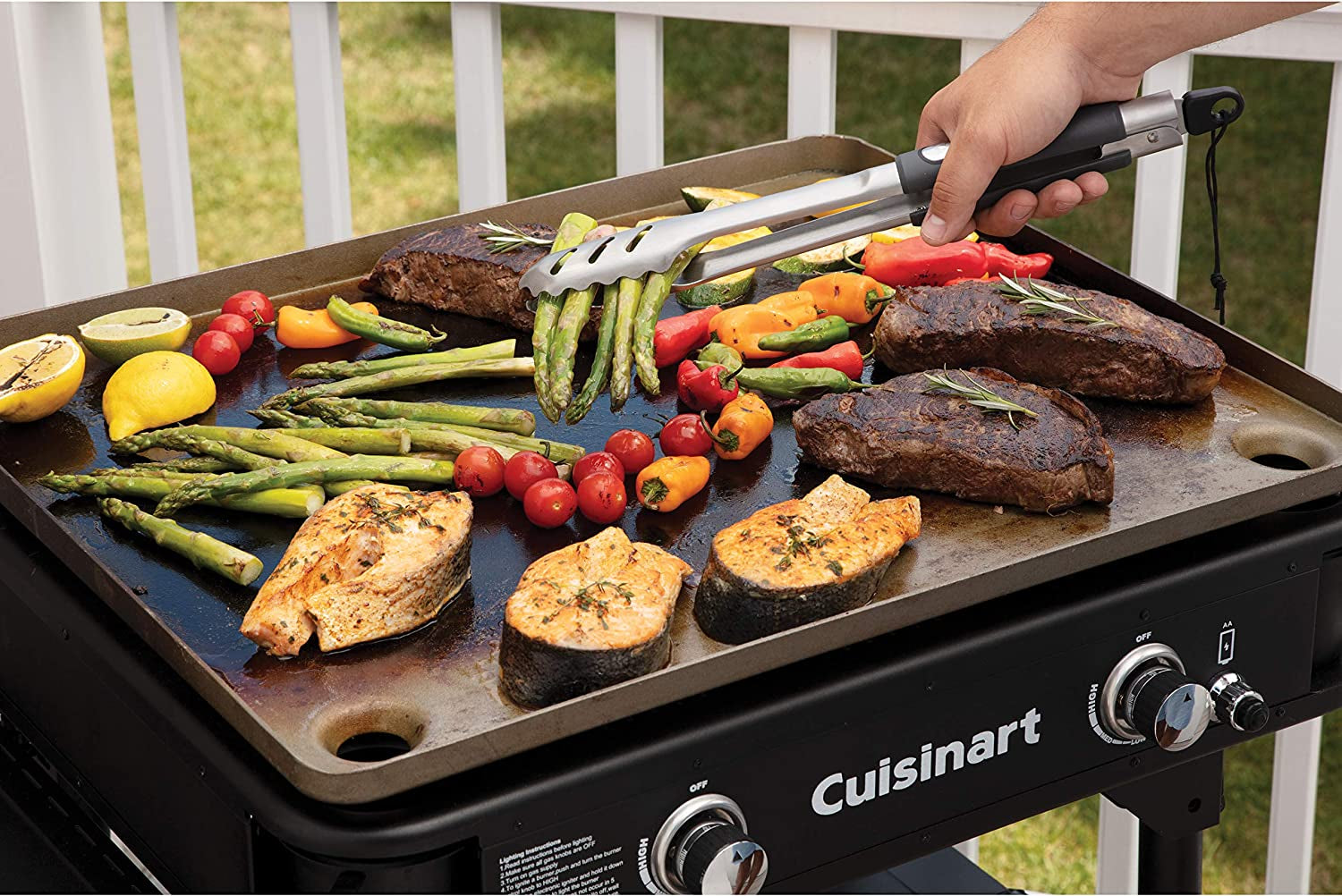 Flat Top Professional Quality Propane CGG-0028 28 Two Burner Gas Griddle - Image 7