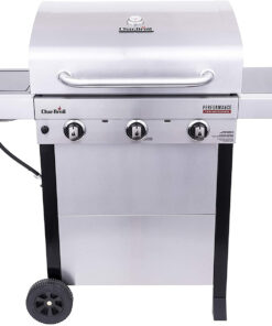 ® Performance Series™ Tru-Infrared Cooking Technology 3-Burner with Side Burner Cart Propane Gas Stainless Steel Grill - 463370719