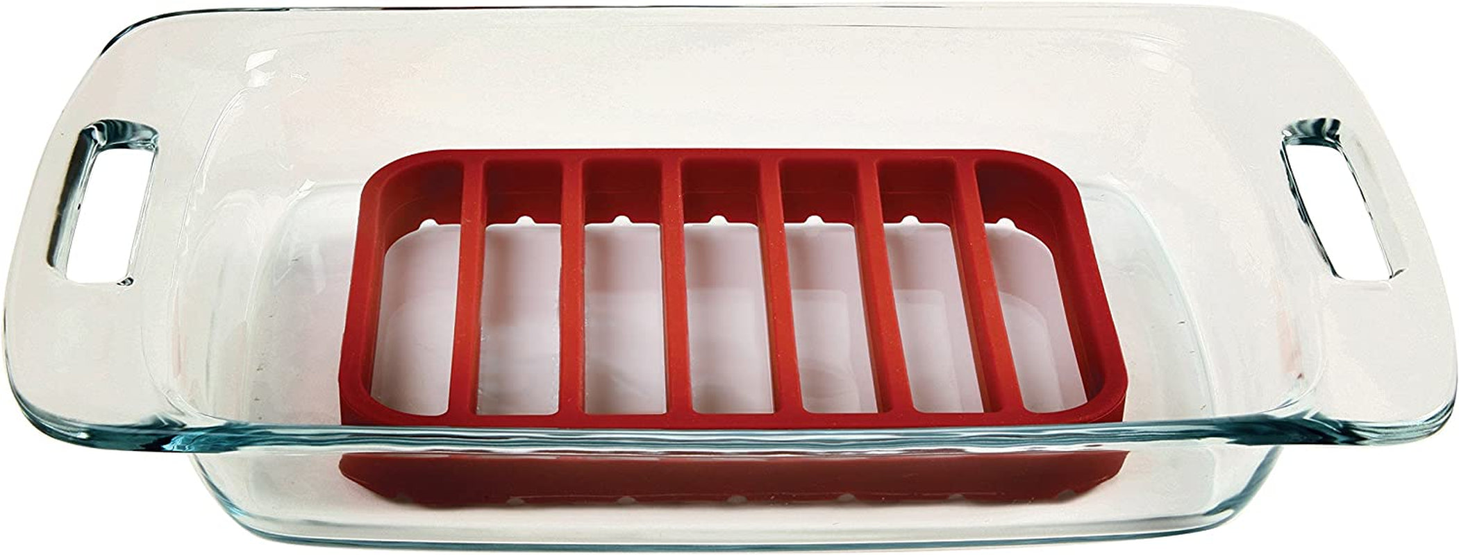 Norpro. Red Rectangle Silicone Roasting Rack. 1 EA - Image 4