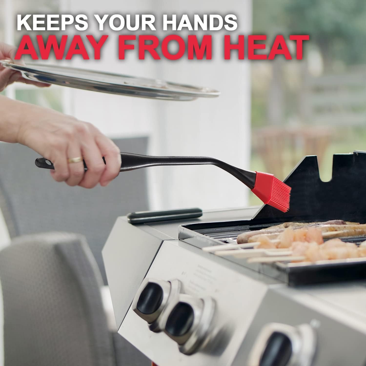 Pastry Brush Basting for Cooking Barbecue Grill Silicone Ergonomic Angled Removable Head - Image 5