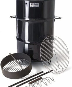 Pit Barrel Cooker Classic Package - 18.5 Inch Drum Smoker | Porcelain Coated Steel BBQ Grill | Includes 8 Hooks. 2 Hanging Rods. Grill Grate and More