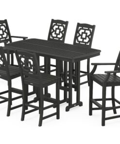 Polywood: Chinoiserie 7-Piece Bar Set