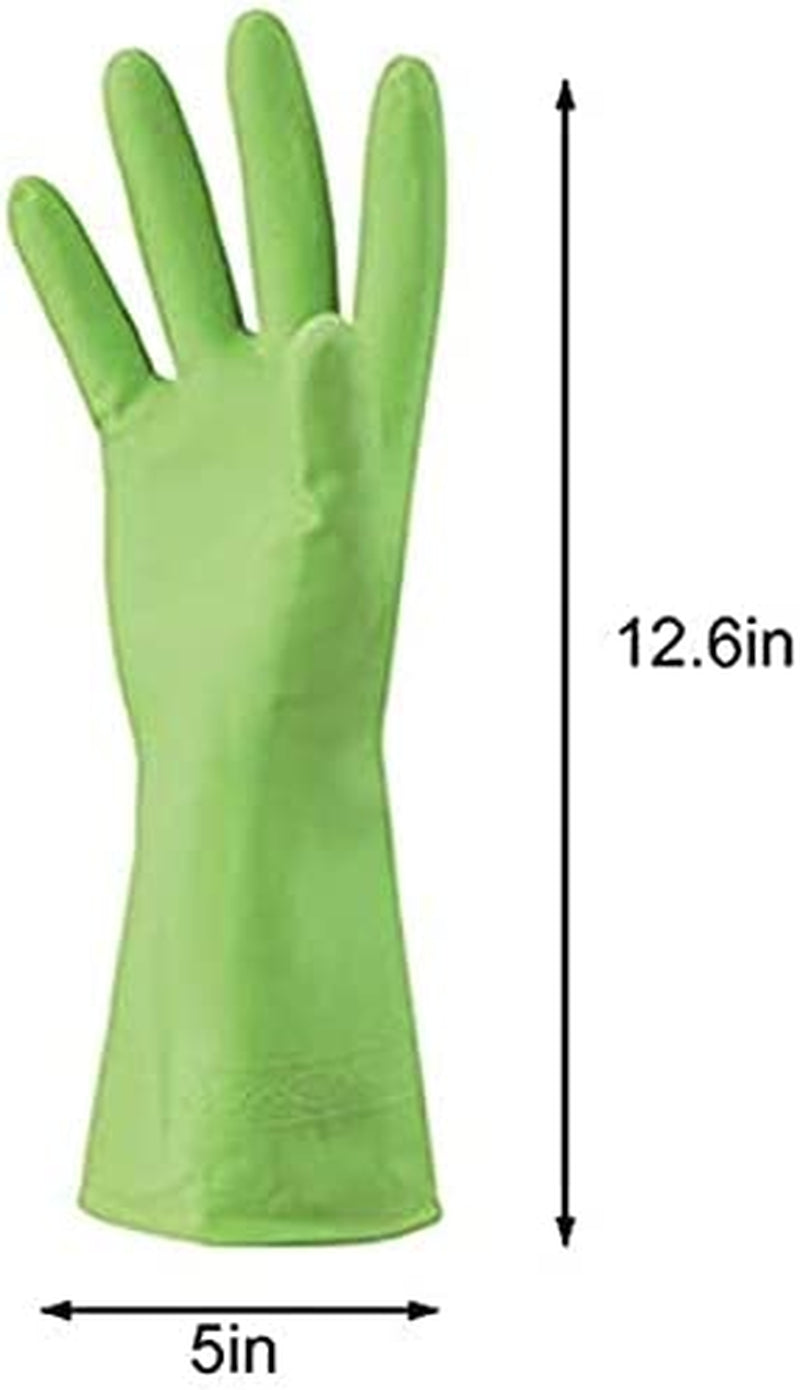 Dishwashing Rubber Gloves for Cleaning – 4 Pairs Household Gloves Including Blue. Pink. Green and Red. Non Latex and Fit Your Hands Well. Great Kitchen Tools - Image 4