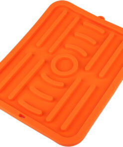 Silicone Griddle Spatula Mat. 14.3X11 Inch Slip Preventing Heat Resistant Silicone BBQ Tool Mat Grill Utensil Holder Serving Spoon Drip Pad for Kitchens & Stoves & Grills Countertops