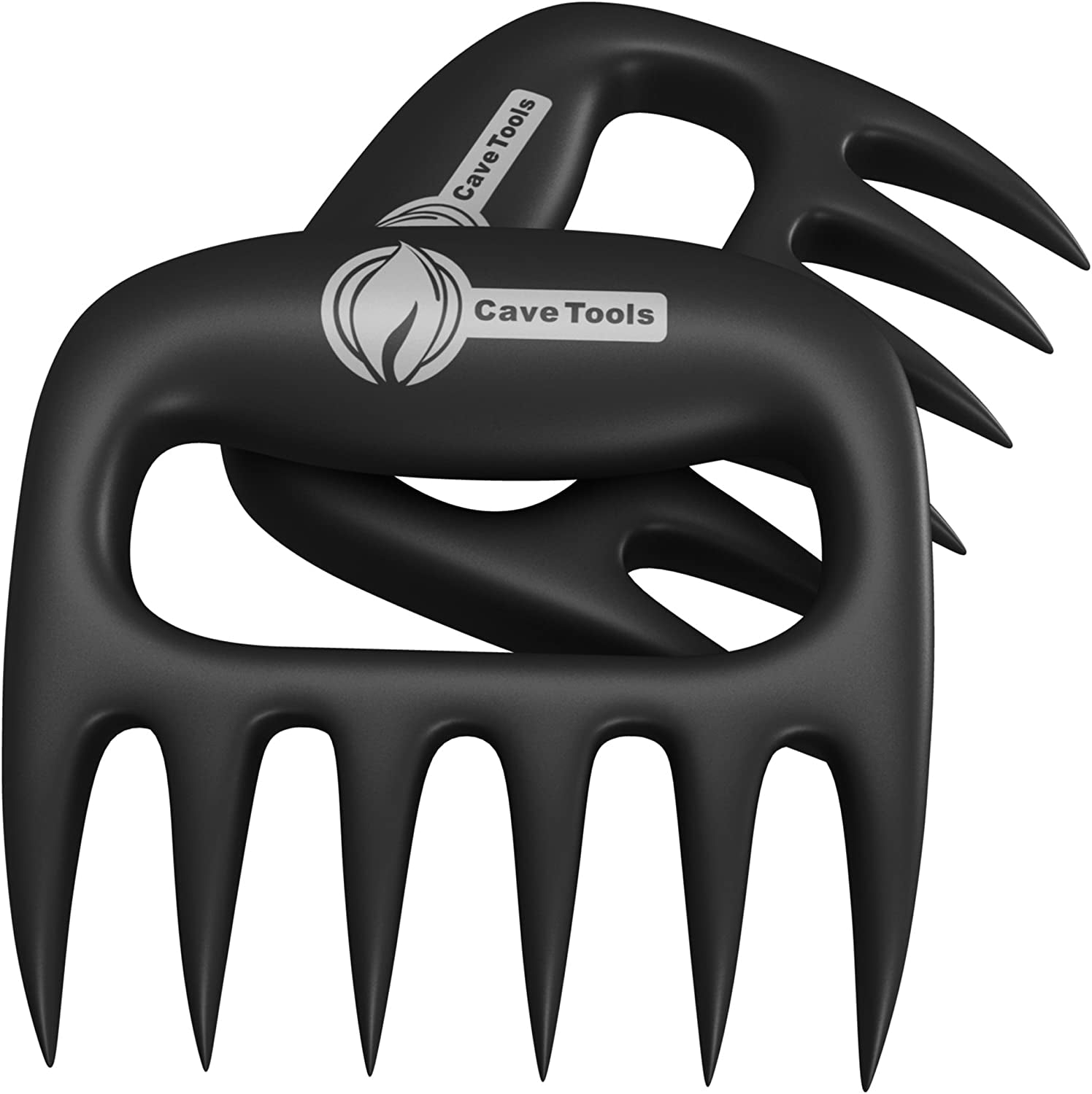 Cave Tools Meat Claws for Shredding Pulled Pork. Chicken. Turkey. and Beef- Handling & Carving Food - Barbecue Grill Accessories for Smoker. or Slow Cooker - Gun Metal