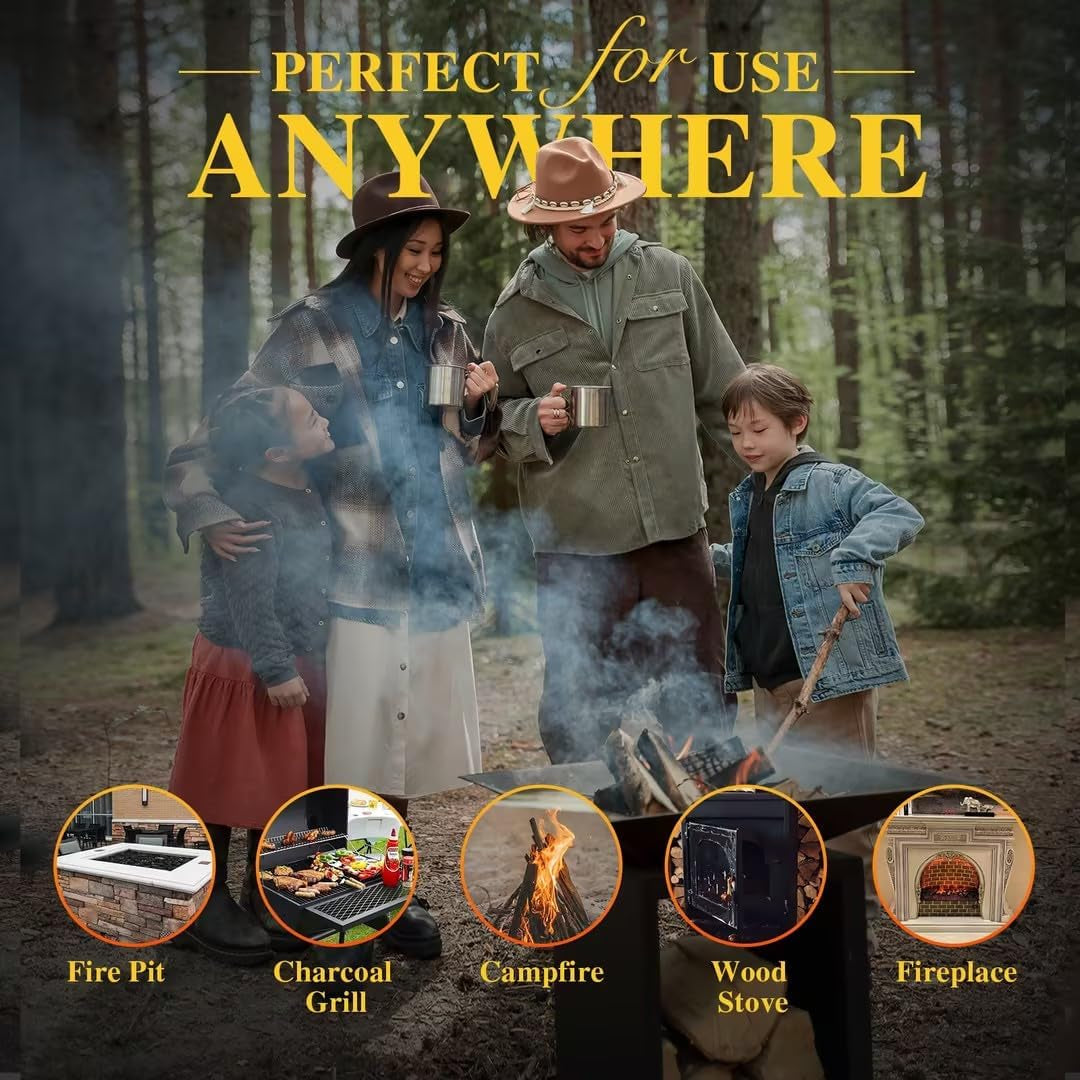 Fire Pit Starters for Solo Stove Mesa. 60 Count Fireplace Starter Great Accessories Tool for Grilling Camping Cooking Campfires and BBQ Light Fire Wood Charcoal and Sticks - Image 2