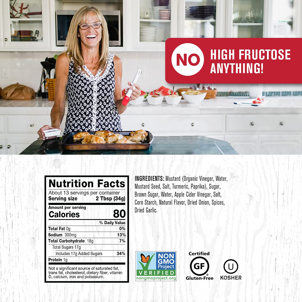 Rufus Teague - KC Gold BBQ Sauce - Premium Mustard Barbecue Sauce - 14.25 Oz Bottles - 2 Pack - Image 3