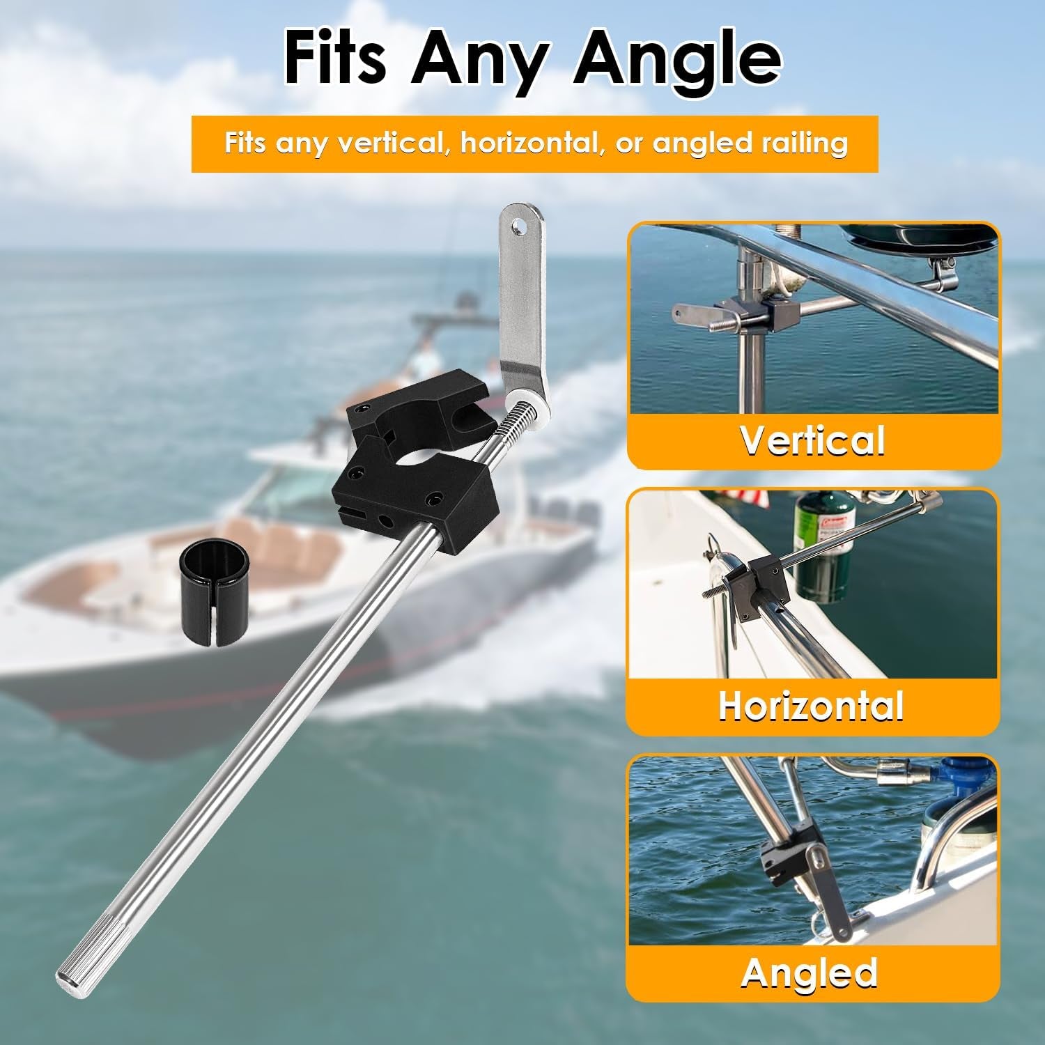 Round Rail Grill Mounting Hardware Kit for Standard 7/8 or 1 Rails. Compatible with All Magma Marine Kettles Grill A10-080 - Image 5