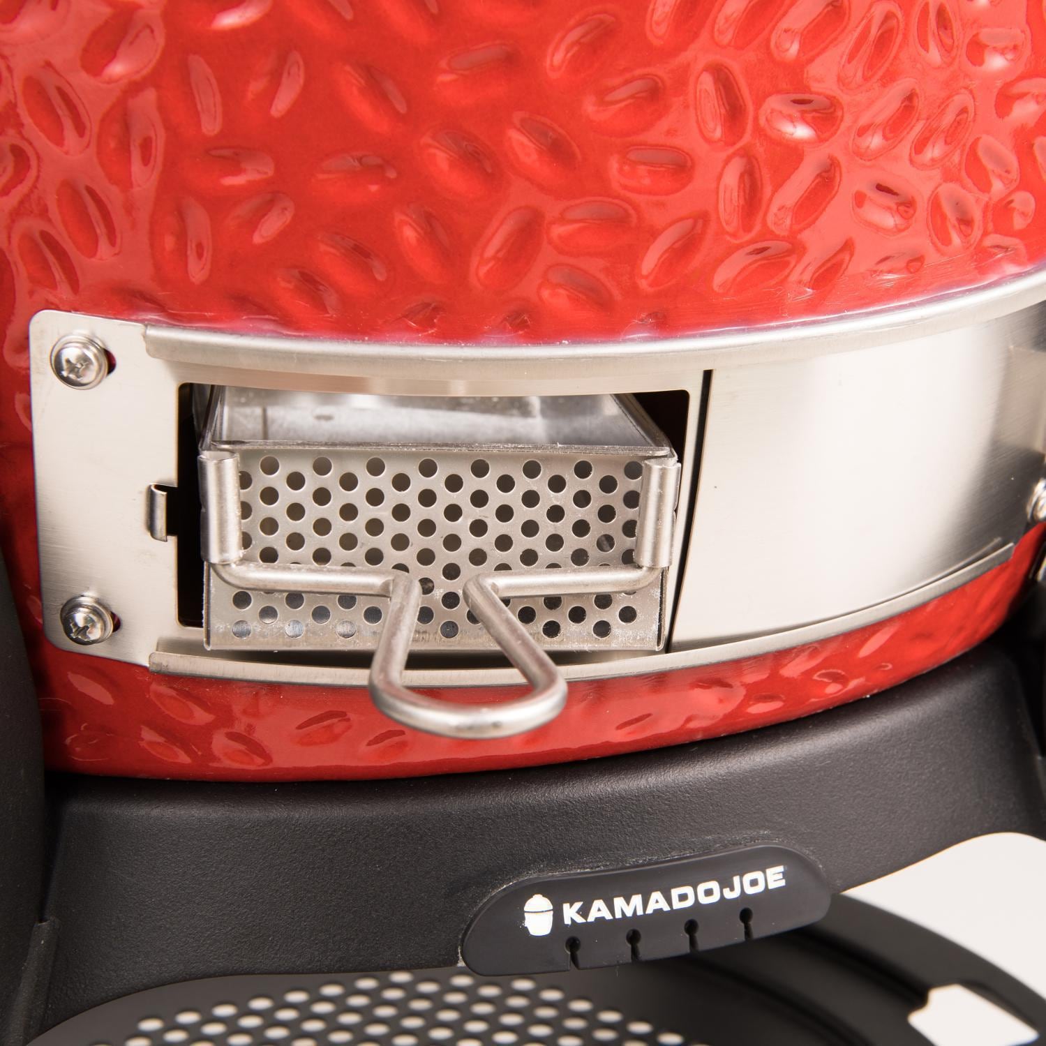 Kamado Joe: Classic Joe III w/ Cart. Hyperbolic Insert. Aluminum Side Shelves. Heat Def. D&C. Tools - Image 15