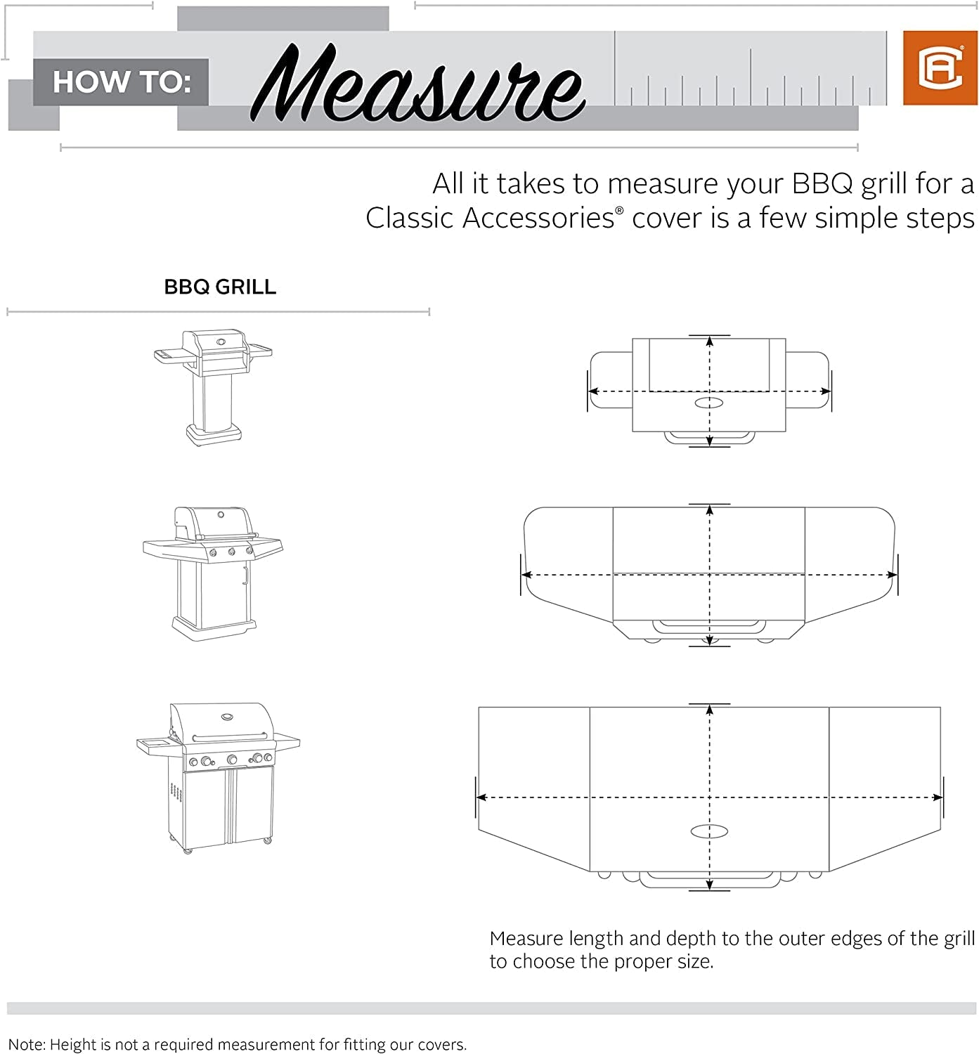 Classic Accessories Water-Resistant 52 Inch BBQ Grill Cover - Image 8