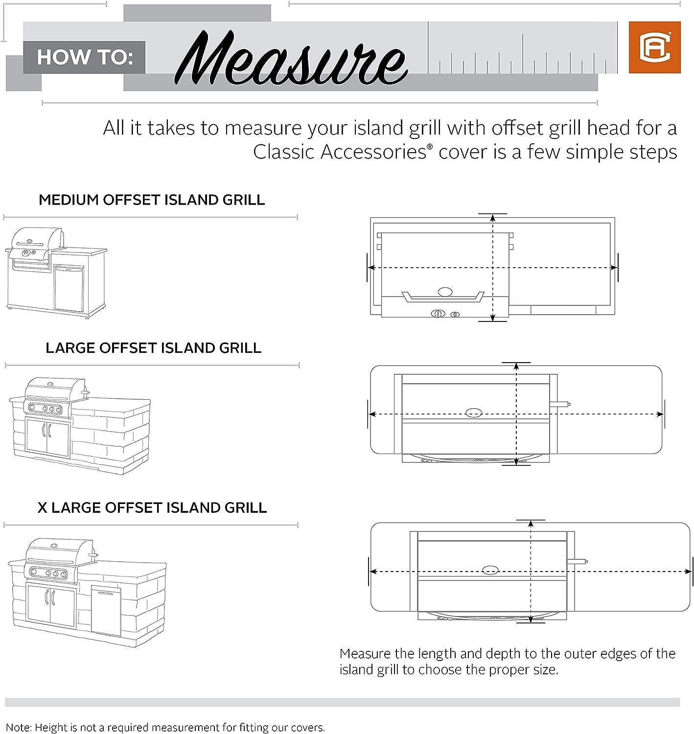 Classic Accessories Veranda Water-Resistant BBQ Grill Cover for 98 Inch Island with Left or Right Grill Head - Image 4